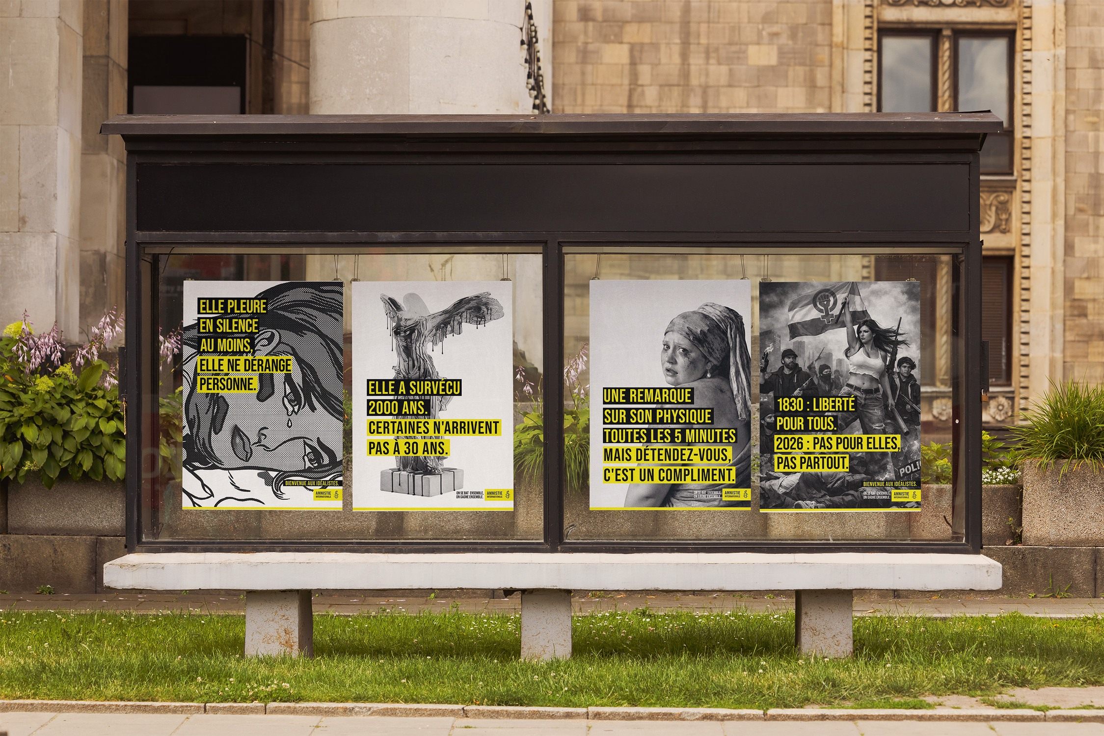Affiches de la campagne Amnesty International