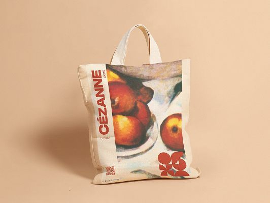 Tote bag aux couleurs de l'exposition Cézanne 2025