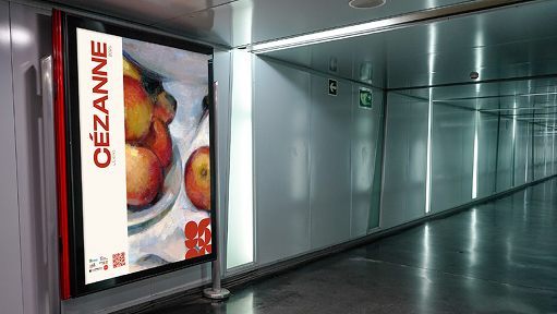 Second visuel de l'identité visuelle Cézanne 2025